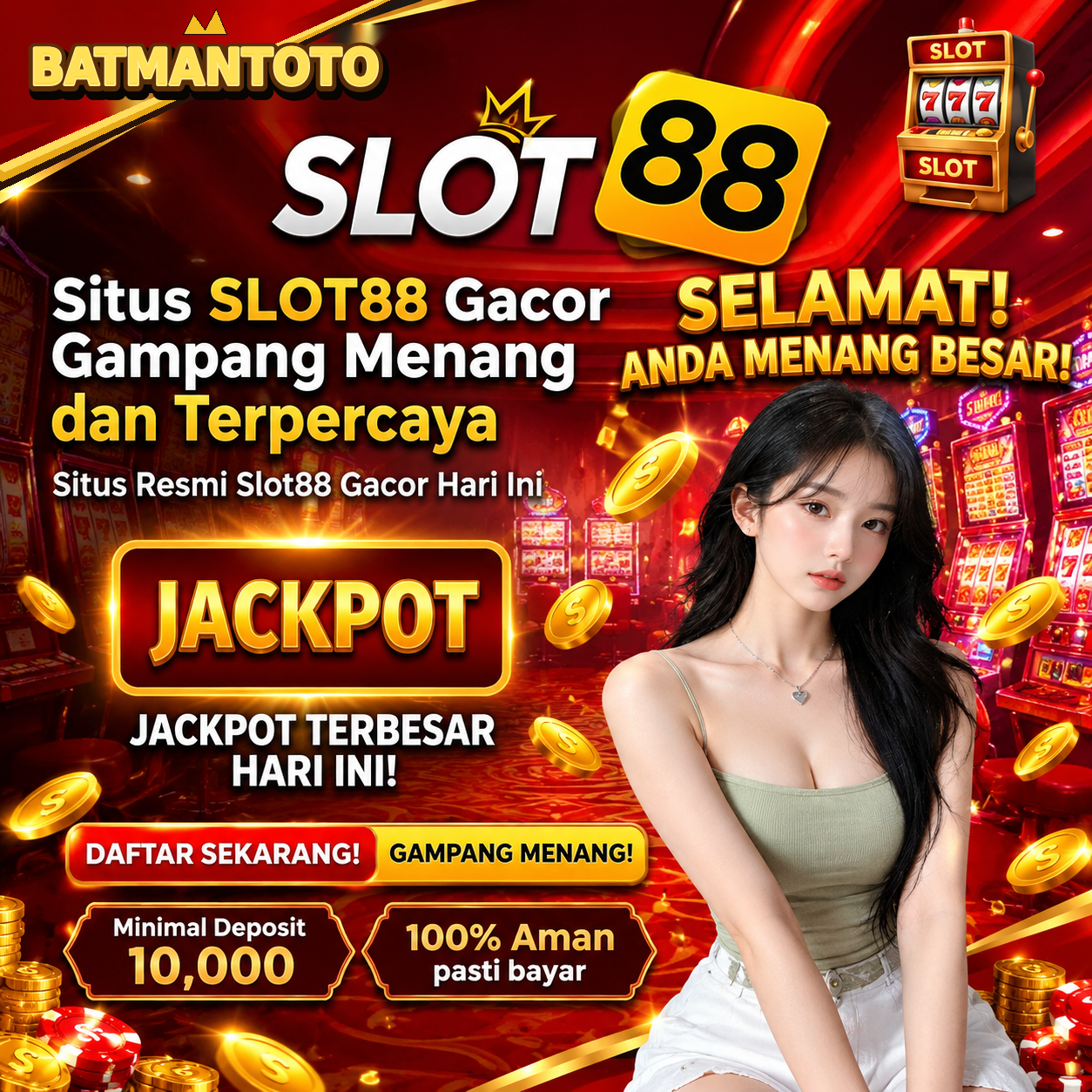 BATMANTOTO: Pamer Hasil Kemenangan Via Situs Toto Slot Gacor Parah Kena Maxwin Terus by Hey siriusly